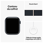 Montre connectée Apple Watch Series 9 GPS + Cellular - Aluminium Minuit - Boucle Sport - 41 mm  - Autre vue