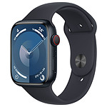 Montre connectée Apple Watch Series 9 GPS + Cellular - Aluminium Minuit - Bracelet Sport Band - 41 mm - Taille M/L - Autre vue