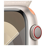 Montre connectée Apple Watch Series 9 GPS + Cellular - Aluminium Lumière Stellaire - Bouclet Sport - 45 mm - Autre vue