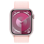 Montre connectée Apple Watch Series 9 GPS - Aluminium Rose - Bracelet Boucle Sport - 45 mm - Autre vue
