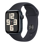 Apple Watch SE GPS (2023) (Minuit - Bracelet Sport Band Minuit ) - 40 mm - Taille M/L