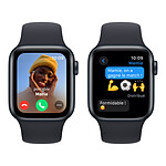 Montre connectée Apple Watch SE GPS + Cellular (2023) (Minuit - Bracelet Sport Band Minuit ) - 40 mm - Taille M/L - Autre vue