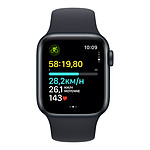 Montre connectée Apple Watch SE GPS (2023) (Minuit - Bracelet Sport Band Minuit ) - 40 mm - Taille M/L - Autre vue