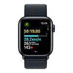 Montre connectée Apple Watch SE GPS (2023) (Minuit - Bracelet Sport Loop Minuit ) - 40 mm - Autre vue