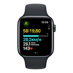 Montre connectée Apple Watch SE GPS + Cellular (2023) (Minuit - Bracelet Sport Band Minuit ) - 44 mm - Taille S/M - Autre vue