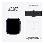 Montre connectée Apple Watch SE GPS (2023) (Minuit - Bracelet Sport Band Minuit ) - 44 mm - Taille S/M - Autre vue