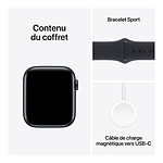 Montre connectée Apple Watch SE GPS + Cellular (2023) (Minuit - Bracelet Sport Band Minuit ) - 44 mm - Taille S/M - Autre vue