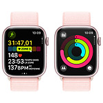 Montre connectée Apple Watch Series 9 GPS + Cellular - Aluminium Rose - Bracelet Boucle Sport - 41 mm  - Autre vue
