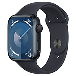 Montre connectée Apple Watch Series 9 GPS - Aluminium Minuit - Bracelet  Sport - 41 mm - Taille M/L  - Autre vue