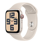 Apple Watch SE GPS + Cellular (2023) (Lumière stellaire - Bracelet Sport Band Lumière stellaire) - 44 mm - Taille S/M