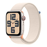 Apple Watch SE GPS + Cellular (2023) (Lumière stellaire - Bracelet Sport Loop Lumière stellaire) - 44 mm