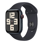 Montre connectée Apple Watch SE GPS + Cellular (2023) (Minuit - Bracelet Sport Band Minuit ) - 44 mm - Taille M/L - Autre vue