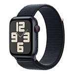 Apple Watch SE GPS + Cellular (2023) (Minuit - Bracelet Sport Loop Minuit) - 44 mm