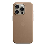 Coque et housse Apple Coque en tissage fin avec MagSafe pour iPhone 15 Pro - Taupe - Autre vue