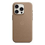 Coque et housse Apple Coque en tissage fin avec MagSafe pour iPhone 15 Pro - Taupe - Autre vue