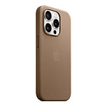 Coque et housse Apple Coque en tissage fin avec MagSafe pour iPhone 15 Pro - Taupe - Autre vue