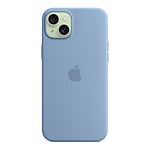 Coque et housse Apple Coque en silicone avec MagSafe pour iPhone 15 Plus - Bleu d'hiver - Autre vue