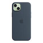 Coque et housse Apple Coque en silicone avec MagSafe pour iPhone 15 Plus - Bleu orage - Autre vue