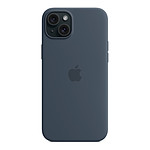 Coque et housse Apple Coque en silicone avec MagSafe pour iPhone 15 Plus - Bleu orage - Autre vue