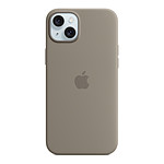 Coque et housse Apple Coque en silicone avec MagSafe pour iPhone 15 Plus - Argile - Autre vue