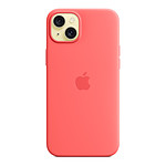 Coque et housse Apple Coque en silicone avec MagSafe pour iPhone 15 Plus - Goyave - Autre vue