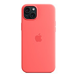 Coque et housse Apple Coque en silicone avec MagSafe pour iPhone 15 Plus - Goyave - Autre vue