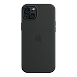 Coque et housse Apple Coque en silicone avec MagSafe pour iPhone 15 Plus - Noir - Autre vue