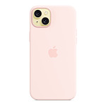 Coque et housse Apple Coque en silicone avec MagSafe pour iPhone 15 Plus - Rose pâle - Autre vue