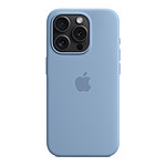 Coque et housse Apple Coque en silicone avec MagSafe pour iPhone 15 Pro - Bleu d'hiver - Autre vue