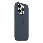 Coque et housse Apple Coque en silicone avec MagSafe pour iPhone 15 Pro - Bleu orage - Autre vue