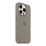 Coque et housse Apple Coque en silicone avec MagSafe pour iPhone 15 Pro - Argile - Autre vue