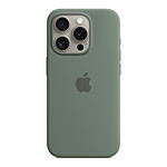 Coque et housse Apple Coque en silicone avec MagSafe pour iPhone 15 Pro - Cyprès - Autre vue