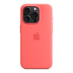Coque et housse Apple Coque en silicone avec MagSafe pour iPhone 15 Pro - Goyave - Autre vue