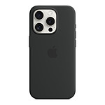 Coque et housse Apple Coque en silicone avec MagSafe pour iPhone 15 Pro - Noir - Autre vue