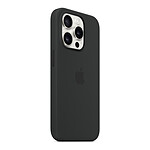 Coque et housse Apple Coque en silicone avec MagSafe pour iPhone 15 Pro - Noir - Autre vue