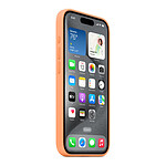 Coque et housse Apple Coque en silicone avec MagSafe pour iPhone 15 Pro - Sorbet à l'orange - Autre vue