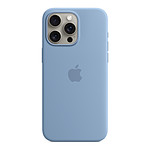 Coque et housse Apple Coque en silicone avec MagSafe pour iPhone 15 Pro Max - Bleu d'hiver - Autre vue