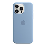 Coque et housse Apple Coque en silicone avec MagSafe pour iPhone 15 Pro Max - Bleu d'hiver - Autre vue