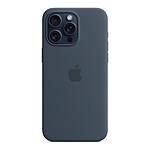 Coque et housse Apple Coque en silicone avec MagSafe pour iPhone 15 Pro Max - Bleu orage - Autre vue