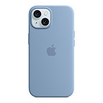 Coque et housse Apple Coque en silicone avec MagSafe pour iPhone 15 - Bleu d'hiver - Autre vue