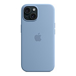 Coque et housse Apple Coque en silicone avec MagSafe pour iPhone 15 - Bleu d'hiver - Autre vue