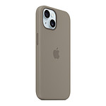 Coque et housse Apple Coque en silicone avec MagSafe pour iPhone 15 - Argile - Autre vue