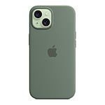 Coque et housse Apple Coque en silicone avec MagSafe pour iPhone 15 - Cyprès - Autre vue