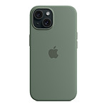 Coque et housse Apple Coque en silicone avec MagSafe pour iPhone 15 - Cyprès - Autre vue