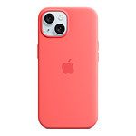 Apple Coque en silicone avec MagSafe pour iPhone 15 - Goyave