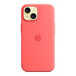 Coque et housse Apple Coque en silicone avec MagSafe pour iPhone 15 - Goyave - Autre vue