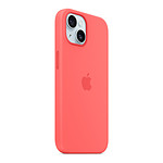 Coque et housse Apple Coque en silicone avec MagSafe pour iPhone 15 - Goyave - Autre vue
