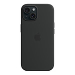 Coque et housse Apple Coque en silicone avec MagSafe pour iPhone 15 - Noir - Autre vue