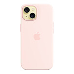 Coque et housse Apple Coque en silicone avec MagSafe pour iPhone 15 - Rose pâle - Autre vue