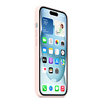 Coque et housse Apple Coque en silicone avec MagSafe pour iPhone 15 - Rose pâle - Autre vue